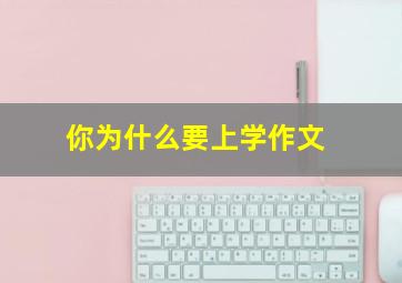 你为什么要上学作文