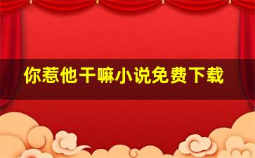 你惹他干嘛小说免费下载