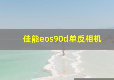 佳能eos90d单反相机