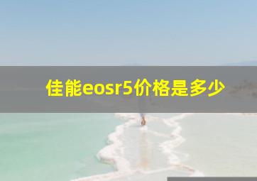 佳能eosr5价格是多少