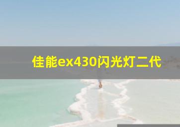 佳能ex430闪光灯二代