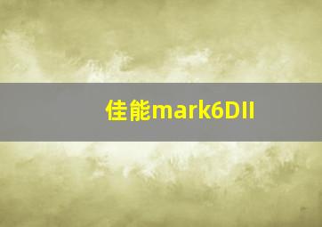 佳能mark6DII