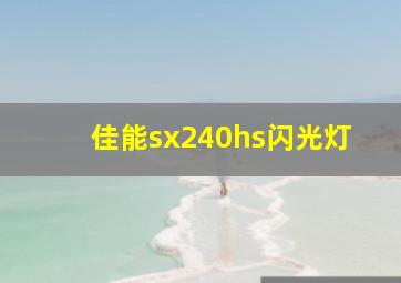 佳能sx240hs闪光灯