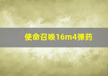 使命召唤16m4弹药