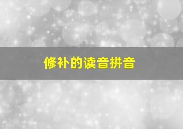 修补的读音拼音