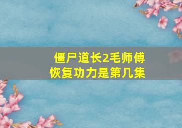 僵尸道长2毛师傅恢复功力是第几集