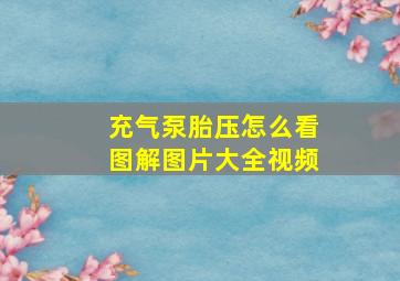 充气泵胎压怎么看图解图片大全视频