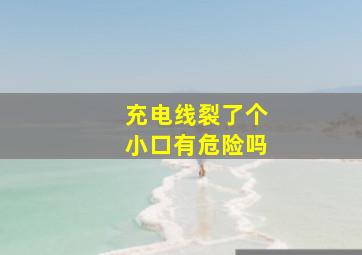 充电线裂了个小口有危险吗