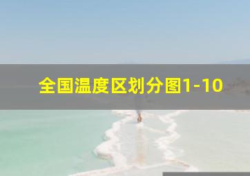 全国温度区划分图1-10