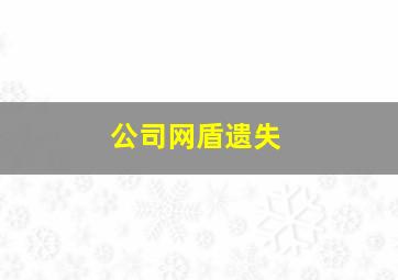 公司网盾遗失