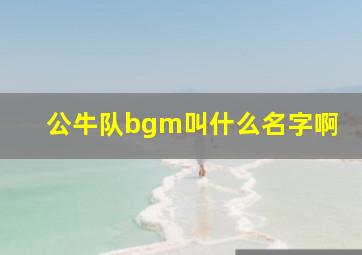 公牛队bgm叫什么名字啊