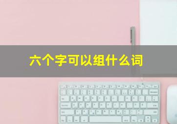 六个字可以组什么词