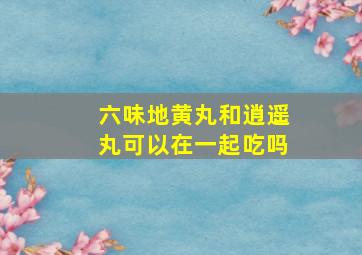 六味地黄丸和逍遥丸可以在一起吃吗