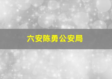 六安陈勇公安局