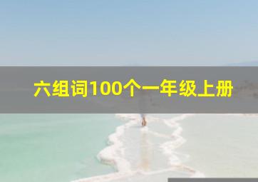 六组词100个一年级上册