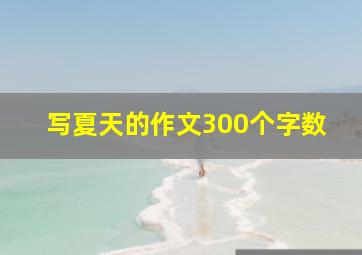 写夏天的作文300个字数