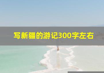 写新疆的游记300字左右