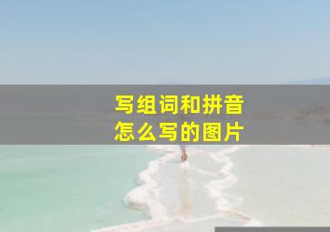 写组词和拼音怎么写的图片