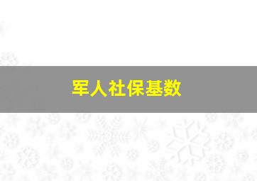 军人社保基数