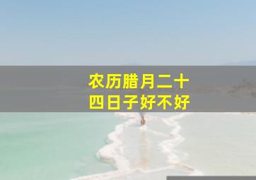 农历腊月二十四日子好不好