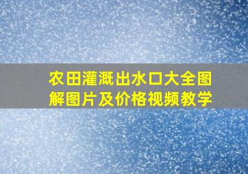 农田灌溉出水口大全图解图片及价格视频教学