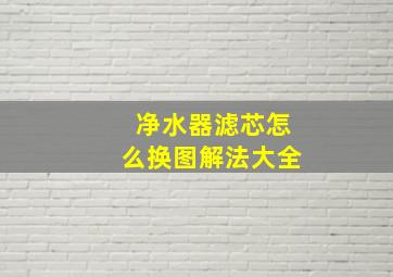 净水器滤芯怎么换图解法大全