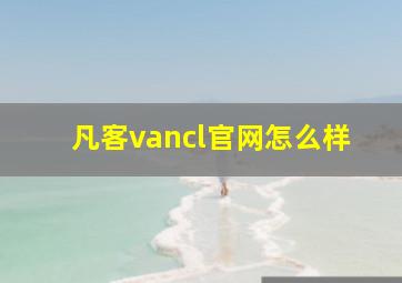 凡客vancl官网怎么样