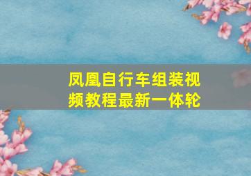 凤凰自行车组装视频教程最新一体轮