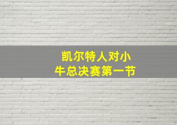 凯尔特人对小牛总决赛第一节