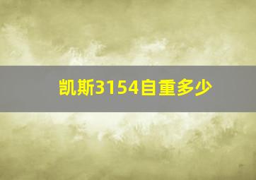 凯斯3154自重多少