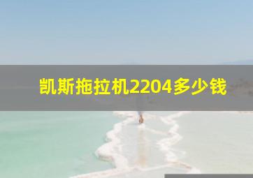 凯斯拖拉机2204多少钱