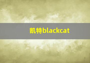 凯特blackcat