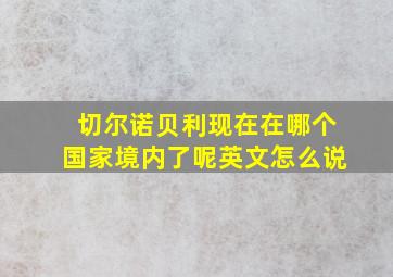 切尔诺贝利现在在哪个国家境内了呢英文怎么说