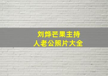 刘烨芒果主持人老公照片大全