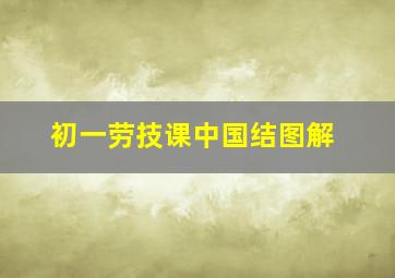 初一劳技课中国结图解