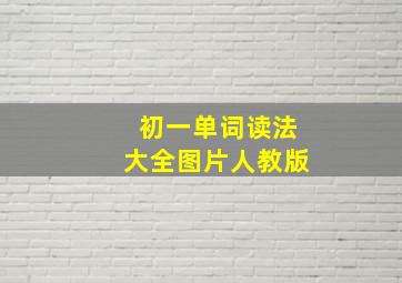 初一单词读法大全图片人教版