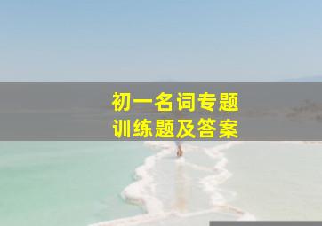 初一名词专题训练题及答案