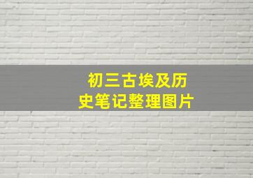 初三古埃及历史笔记整理图片