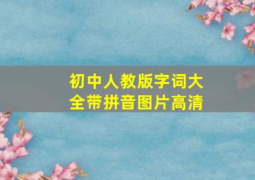 初中人教版字词大全带拼音图片高清