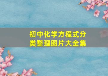 初中化学方程式分类整理图片大全集