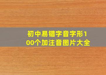 初中易错字音字形100个加注音图片大全