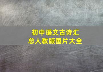 初中语文古诗汇总人教版图片大全