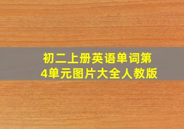 初二上册英语单词第4单元图片大全人教版