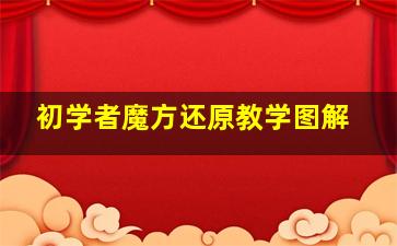 初学者魔方还原教学图解