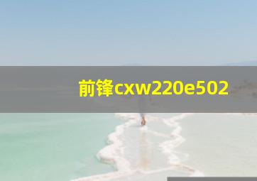 前锋cxw220e502