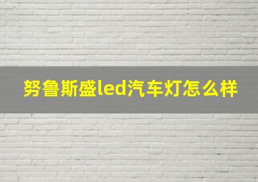 努鲁斯盛led汽车灯怎么样