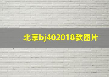 北京bj402018款图片