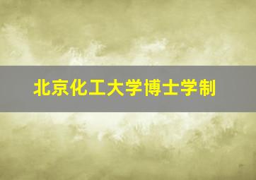 北京化工大学博士学制