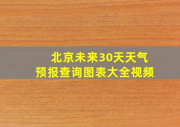 北京未来30天天气预报查询图表大全视频