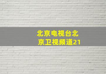 北京电视台北京卫视频道21